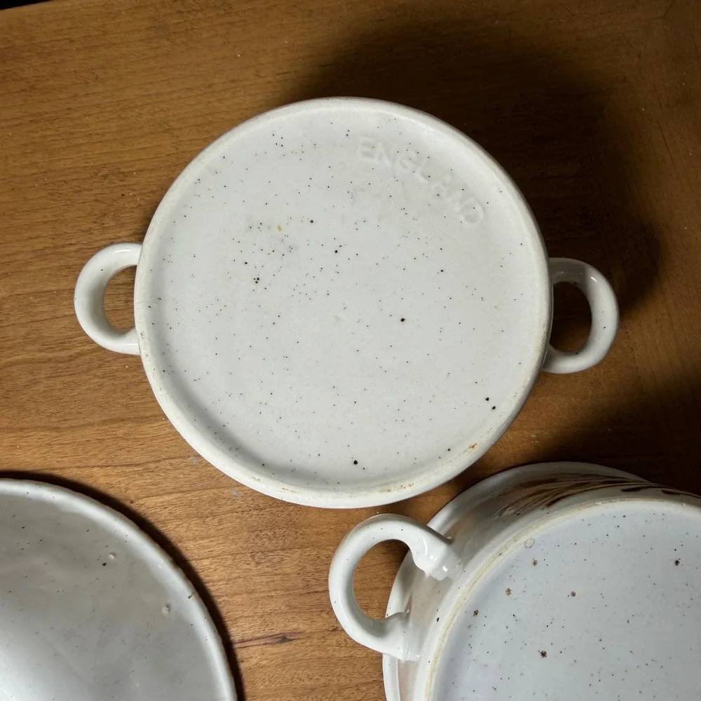 Vintage Midwinter Stonehenge Wild Oats 6 Pc Bowl Serving Set England Wheat